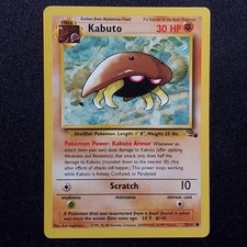 Kabuto 50/62 Unlimited Common Fossil Pokemon Moderately Played on eBay