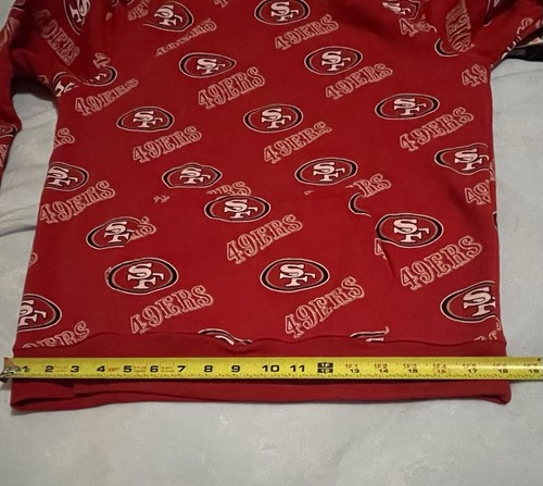 NWT NFL San Francisco 49ers Red Hooded Hoodie w/ Pocket - Youth XL 18/20 - Picture 17 of 18