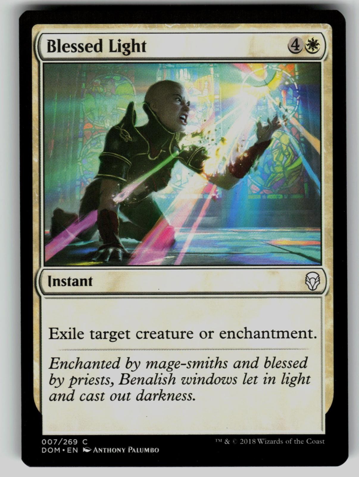 Blessed Light 7 Dominaria Magic: The Gathering Common