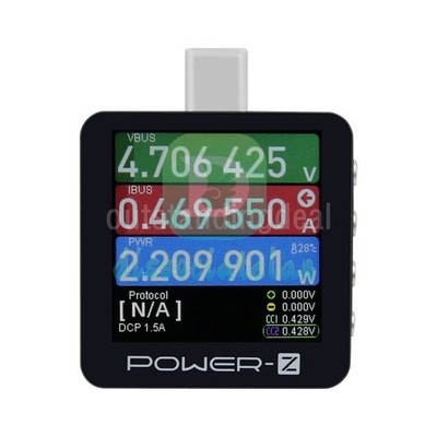 New 1Pcs POWER-Z KM003C  Tester PD3.1 0-50V 0-6A Voltmeter Ammeter 1.54'' Screen