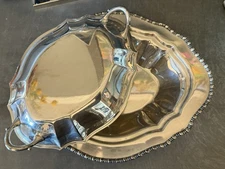 Vintage Silverplate Lidded Serving Dish - Portsmouth? Heavy And Beautiful