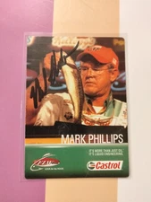 03' Outdoor Collection MARK PHILLIPS (auto) Pro Bass card Castrol free ship
