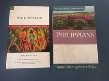 Commentary Philippians James Boice + Gordon Fee - 2 Books