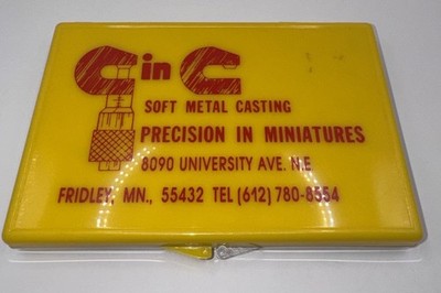 Vintage C in C Soft Metal Casting Miniatures Set w/ Case Precision in Miniatures