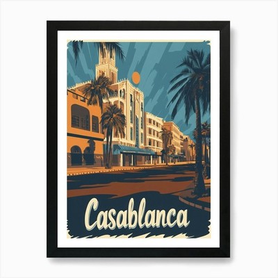 Aihrgdesign A Retro Reiseposter F Gerahmtes Wandbild Poster Leinwanddruck Bild