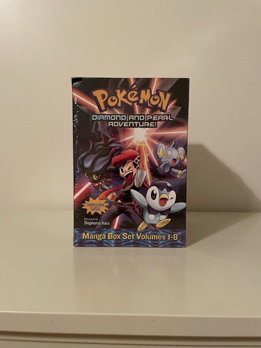 Pokemon Diamond & Pearl Adventure! Manga Box Set Vols 1-8 + Poster