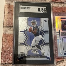 2022 Panini Mosaic #302 Malik Willis Rookie Tennessee Titans SGC 8.5