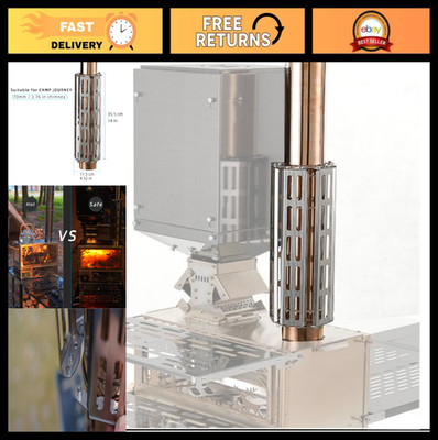 Fireproof Stainless Steel Chimney Pipe | Removable Stove Tube Protector, Mesh De