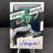 2022 Panini Donruss Optic Domingo Acevedo ROOKIE AUTO Optigraphs #OG-DA RC