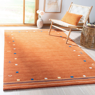 Safavieh Himalaya Collection Accent Rug - 3 X 5 Rust Handmade Boho Tribal Wool