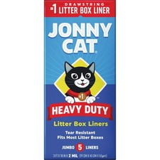 Jonny Cat Disposable Jumbo Litter Box Liner 5-Pack C00154 Oil Dri Jonny Cat