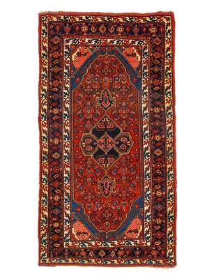 Rust Oriental Antique Bidjar 4'X 7'