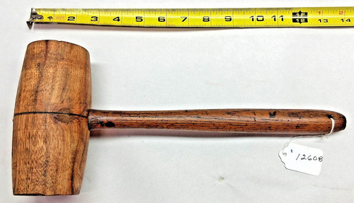 Mallet, Vintage Woodworkers / Wood Carvers Wooden Mallet, Weighs 1 lb. 3 oz.
