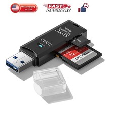 0 Micro SD Card Reader, 5Gbps 2-in-1 SD Card Reader to USB Adapter, Memory Ca...