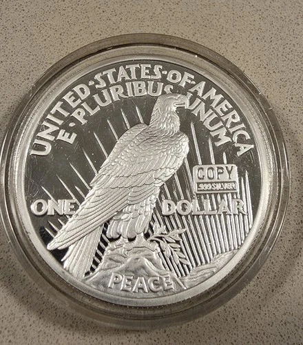 2.5 Ounce .999 Silver Bullion Round "US Peace Dollar" Design