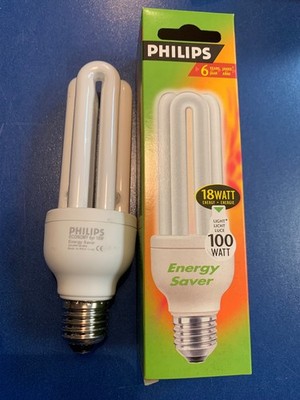 PHILIPS ECONOMY  18W=100W  SOFT WHITE 230-240V E27 1 1100 lumen