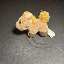 Vtg 1997 Galoob Pound Puppy Mini Horse Pony Tan Tagged Stuffed Toy Animal
