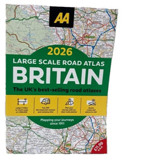2026 AA Large Scale Road Atlas Britain 3 miles to 1 inch (A3 size) NEW