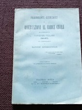 Diritto Civile, Codice Civile, Giurisprudenza, Edizione del 1891