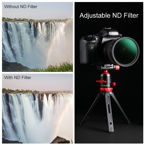K&F Concept 52mm Slim ND Camera Lens Filter ND8 -ND128 NO X Spot 3Stop -7Stop - Picture 10 of 11