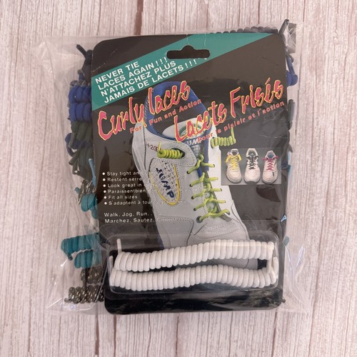 18 Pairs Curly No Tie Elastic Stretchy Twisty Shoe Laces Kids & Adults 80's 90's - Picture 11 of 13