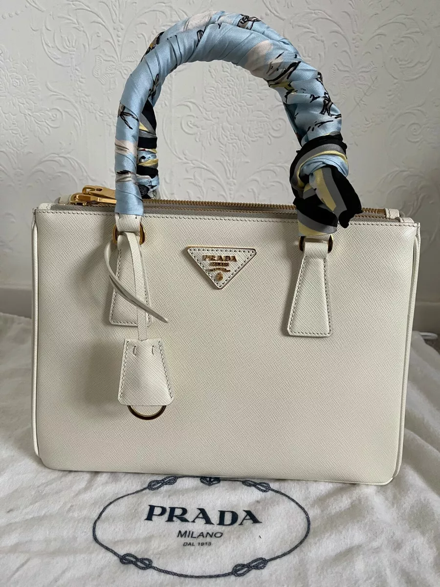 NEW PRADA White Galleria Saffiano Bag AUTHENTIC RRP 3 300 eBay