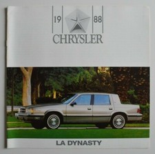 CHRYSLER DYNASTY 1988 dealer brochure - French - Canada