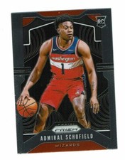 2019-20 Panini Prizm Admiral Schofoeld RC #280 Washington Wizards