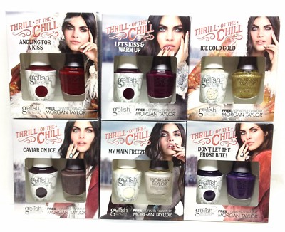 Harmony Gelish & Morgan Taylor THRILL OF THE CHILL Collection - Pick Your DUO
