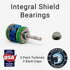 3 Star 430 SWL Push Button Lubefree Ceramic Shielded Turbines + 3 Back Caps