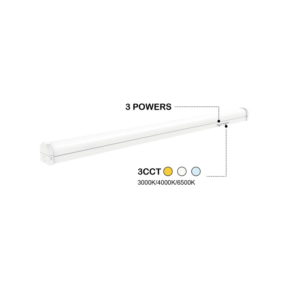 LED Nova Batten Light With Sensor & Emergency 4FT/5FT/6FT Adjustable CCT & Power - Image 2 of 4