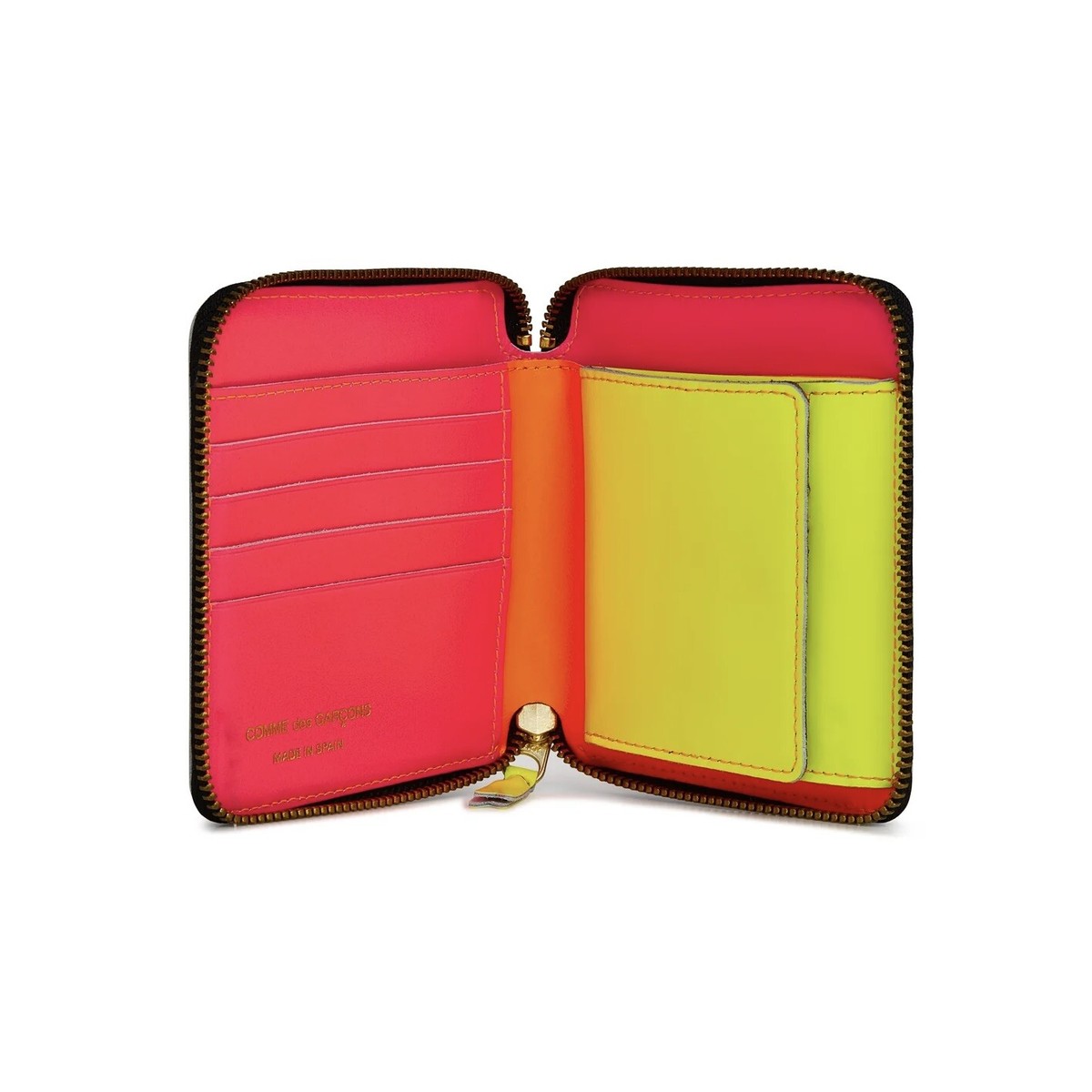 【COMME des GARCONS】 SUPER FLUO クラッチ 関税/送料込 COMME DES GARCONS CDG SUPER FLUO LIGHT ORANGE WALLET