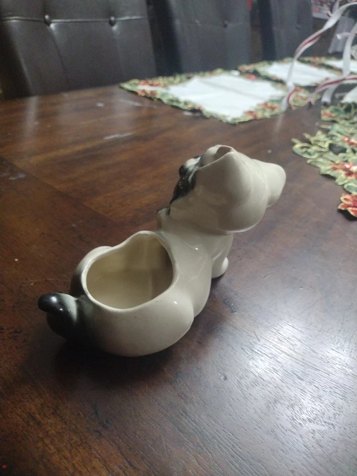 Kitty Ceramic Flower Pot VTG 1950's Black & White P-1 - Image 4 of 4