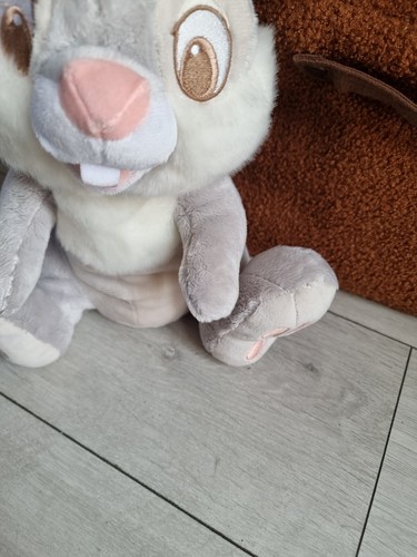 Disney Store Pale Pastel Grey Thumper Supersoft Plush Cuddly Toy Bambi - Picture 6 of 11