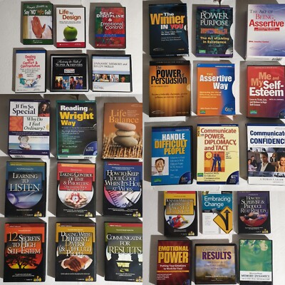 Lot of 30 Audio Programs CDs Sets: Business, Communication, Assertiveness, Skill