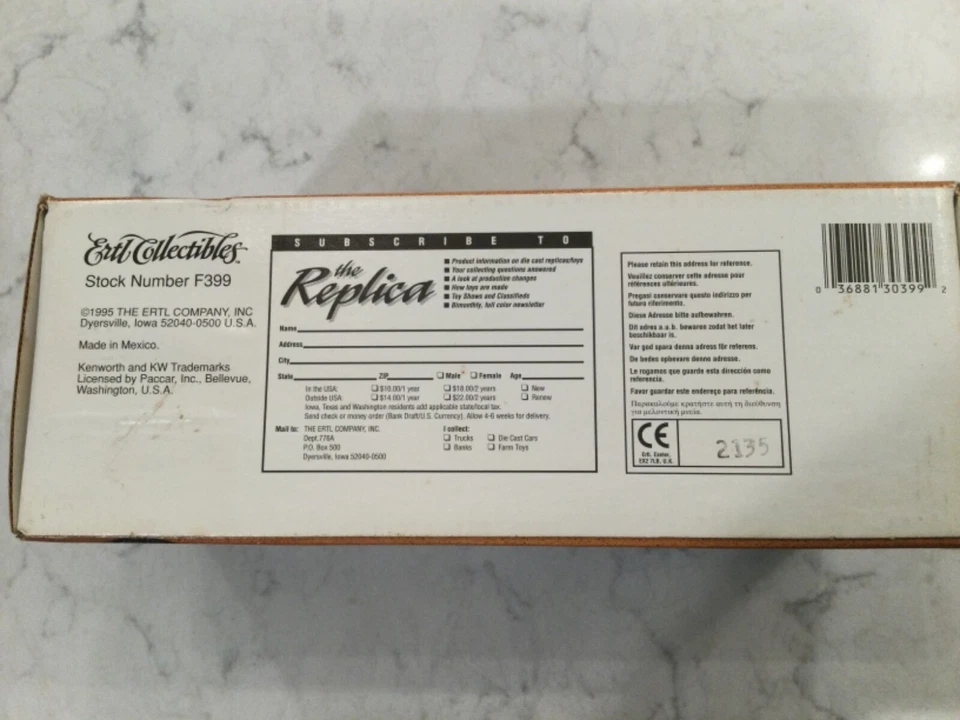 Banco de metal para camión de reparto de colección Ertl - #F399 Foto 3 de 4
