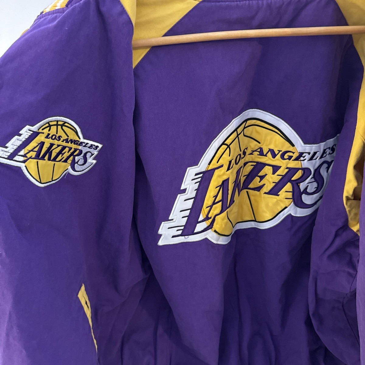 LAKERS HARWOOD CLASSICS ジャケット 3XL VTG NBA Hardwood Classics MPLS Lakers G-III Satin Reversible