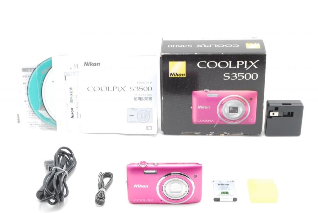 PINK【 MINT in BOX 】Nikon COOLPIX S3500 20.1MP S 3500 PINK【 MINT in BOX 】Nikon COOLPIX S3500 20.1MP S 3500