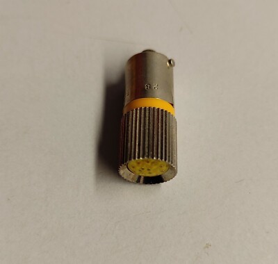 LED MINITURE BULB 265-8421 28Vac/dc  Ba9s yellow  lot of 20pc