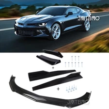 Car Front Bumper Lip Spoiler Side Skirt Rear Diffuser Body Kit For Chevy Camaro