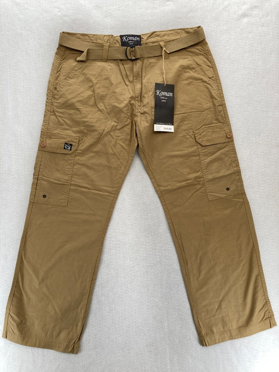 パンツ 1990s vintage hey beau work cargo pants Vintage Koman Cargo Pants Mens 42x32 Relaxed Straight Brown