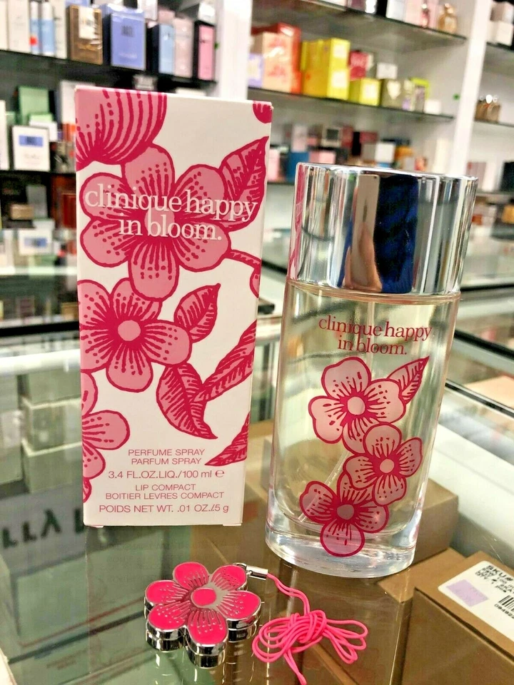 Clinique Happy In Bloom парфюмерный спрей с губной помадой компактный 100 мл - Изображение 4 из 4