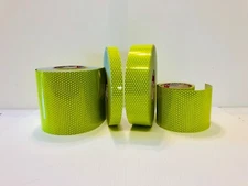 Fluorescent Lime Reflective Tape Oralite V98 1" 2" 4" 6" Orafol Reflexite Safety