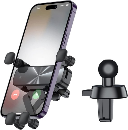 PORTA TELEFONO CELLULARE PER AUTO UNIVERSALE SUPPORTO SMARTPHONE BOCCHETTE ARIA - Imagen 13 de 17
