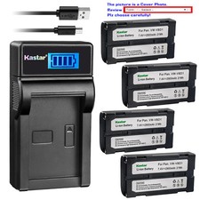 Kastar Battery LCD USB Charger for JVC BN-V812U BN-V814U GR-DV9000U BB-65L