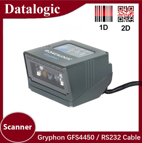 Datalogic Gryphon GFS4450-9 Fixed 2D Scanner - RS232 Interface Barcode Scanner