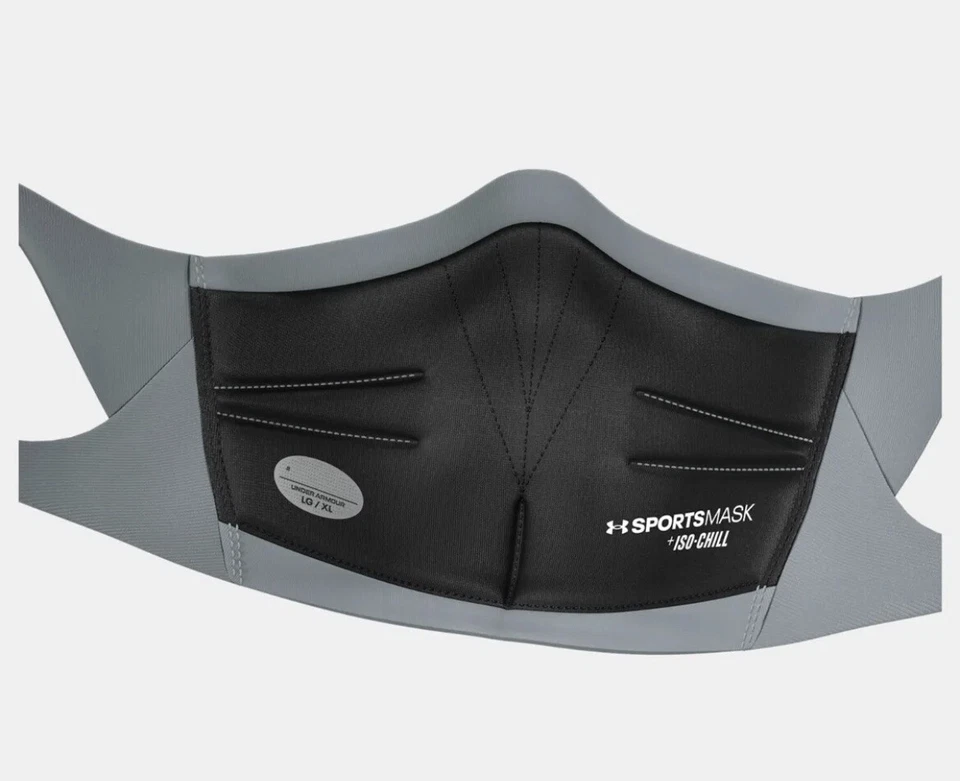 Under Armour Iso-Chill Face Mask S/M Gray Men’s Sport Cover – SHIPS FAST - Image 4 of 4