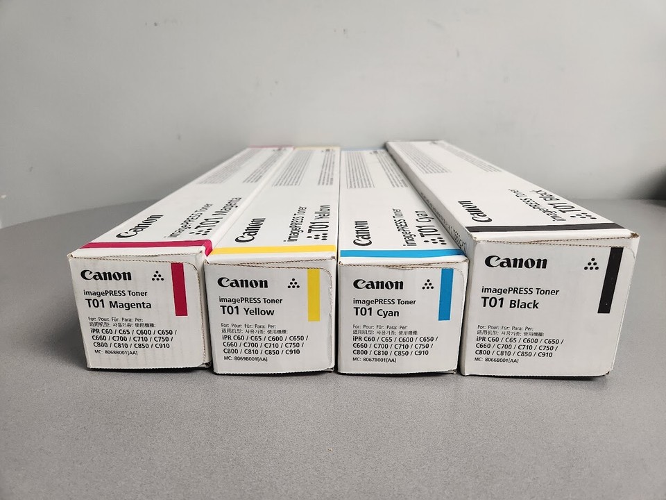 Cartouche De Toner Jaune Canon ImagePRESS T01 - Originale - Référence 8069B001A - Neuf