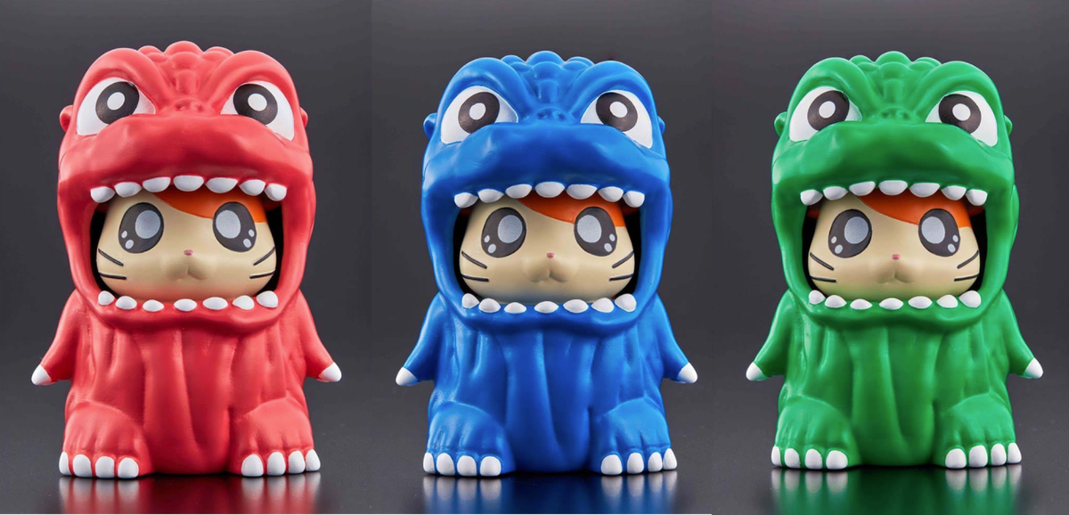 Godzilla Store Japan Limited Godzi-ham(Godzilla & Hamtaro) figure