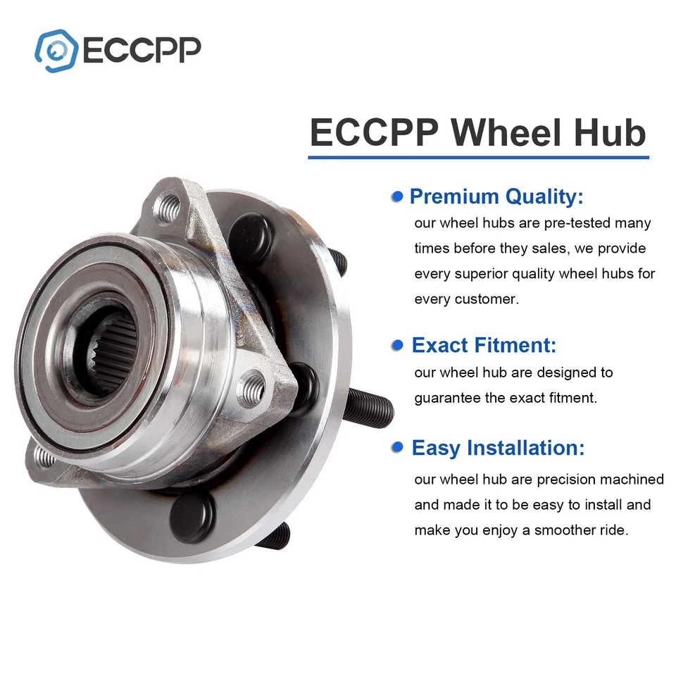 Cojinete de cubo de rueda delantero de 1 pieza para Ford Taurus Mercury Sable Lincoln Continental Foto 3 de 4